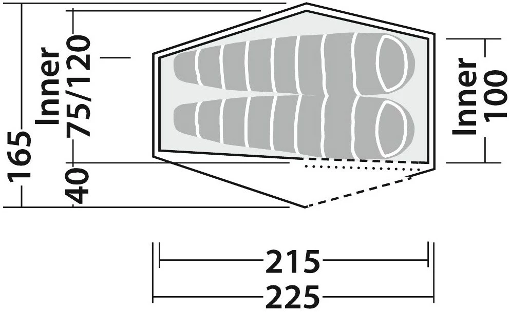 Robens Chaser 2 Tent 9 Robens Chaser 2 Tent - Billede 9