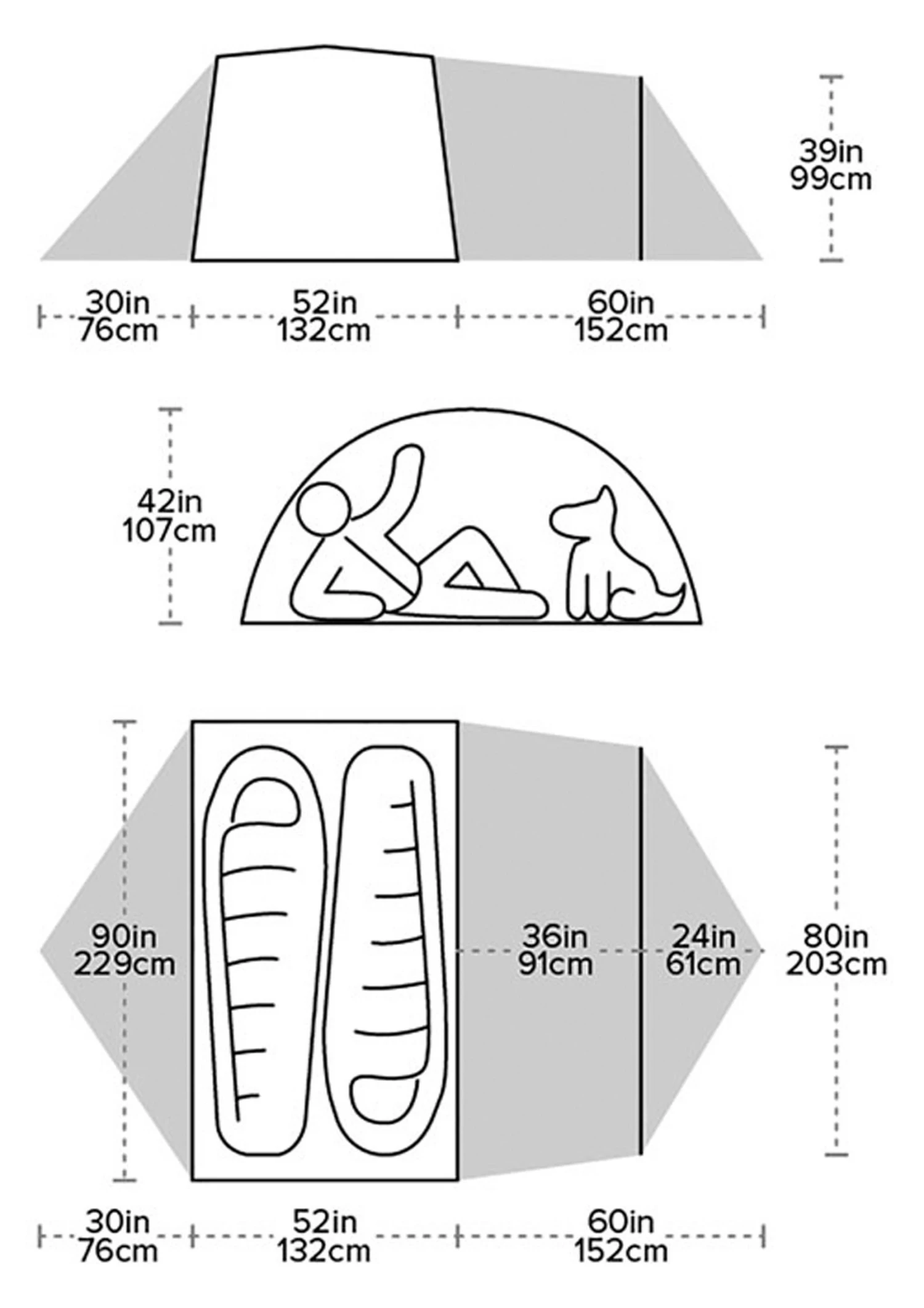 Big Agnes Tiger Wall UL2 Solution Dye Tent 4 Big Agnes Tiger Wall UL2 Solution Dye Tent - Billede 4