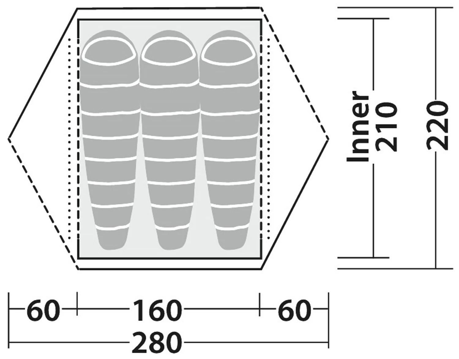 Robens Boulder 3 Tent 9 Robens Boulder 3 Tent - Billede 9