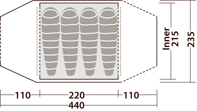 Robens Goshawk 4 Tent 9 Robens Goshawk 4 Tent - Billede 9