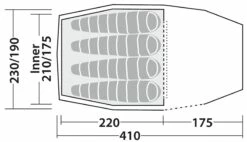 Robens Pioneer 4EX Tent -Camping Salgsbutik 65100167 8