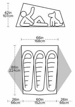 Big Agnes Tiger Wall UL3 Solution Dye Tent -Camping Salgsbutik 65100172 3