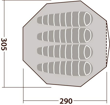 Robens Klondike 4 S Tipi 10 Robens Klondike 4 S Tipi - Billede 10