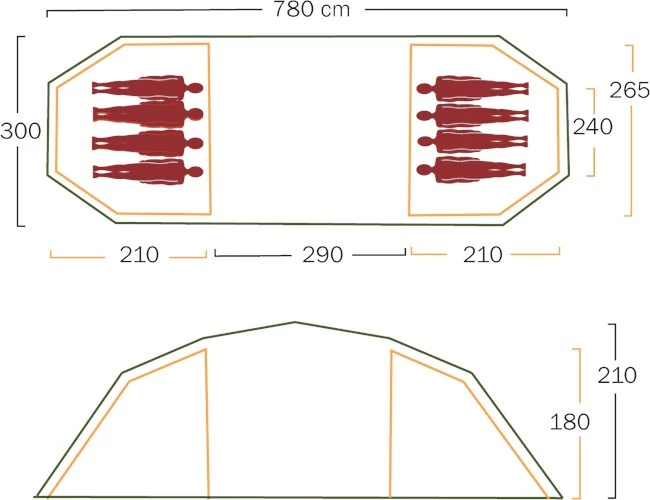 Helsport Valhall Inner Tent 3 Helsport Valhall Inner Tent - Billede 3