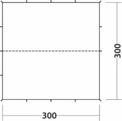 Robens Trail Tarp 3 X 3 M -Camping Salgsbutik 66000043 2