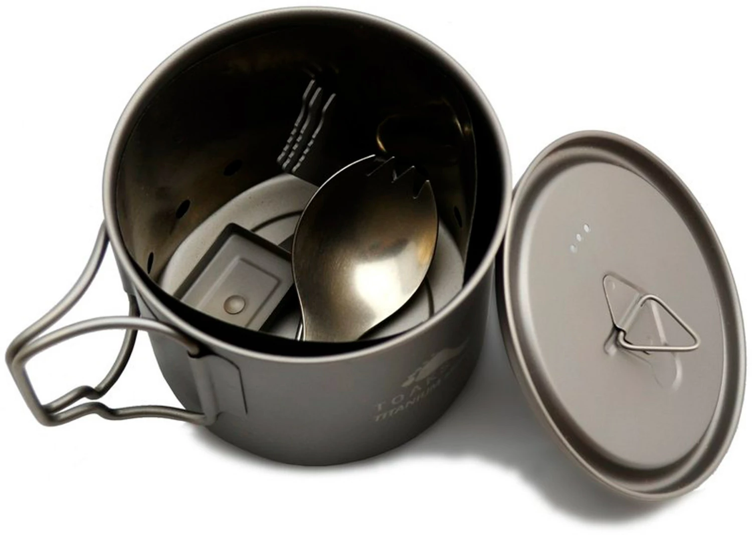 Ultralight Titanium Solid Fuel Cook System 2 Ultralight Titanium Solid Fuel Cook System - Billede 2
