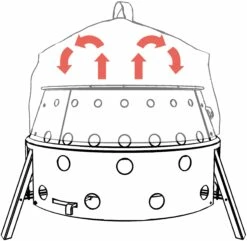 Petromax Convection Lid -Camping Salgsbutik 70700085 2