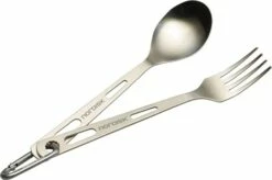 Nordisk Titanium Cutlery Set, 2 Pcs
