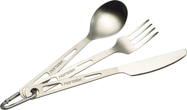 Nordisk Titanium Cutlery Set, 3 Pcs 1 Nordisk Titanium Cutlery Set, 3 Pcs