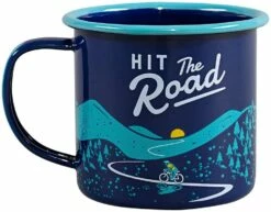 Gentlemen's Hardware Hit The Road Navy Enamel Mug -Camping Salgsbutik 72400108 1
