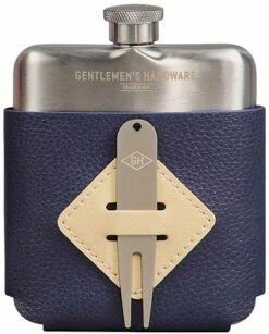 Gentlemen's Hardware Golfer's Hip Flask & Divot Tool