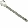 Titanium Long Handle Spork With Polished Bowl