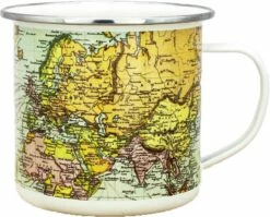 Gentlemen's Hardware Map White Enamel Mug