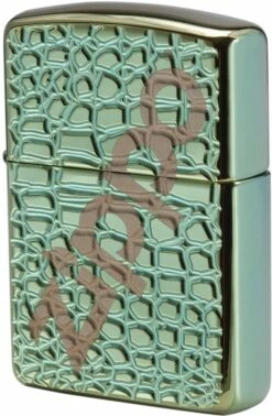 Zippo Alligator Armor® High Polish Green Lighter -Camping Salgsbutik 72600052 1