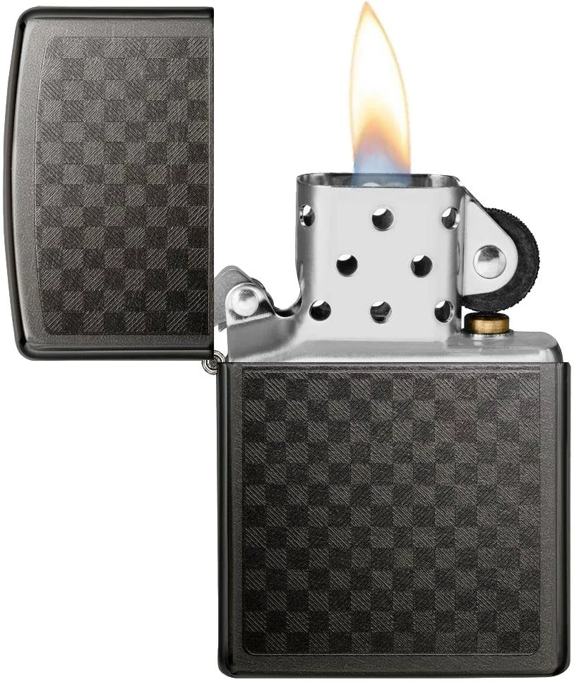 Zippo Iced Carbon Fiber Design Lighter 2 Zippo Iced Carbon Fiber Design Lighter - Billede 2
