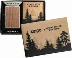 Zippo Woodchuck Walnut Lighter -Camping Salgsbutik 72600058 3