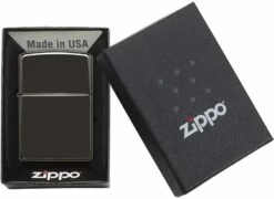 Zippo Classic High Polish Black Lighter -Camping Salgsbutik 72600064 2