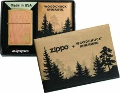 Zippo Woodchuck Flame Mahogany Lighter -Camping Salgsbutik 72600068 3