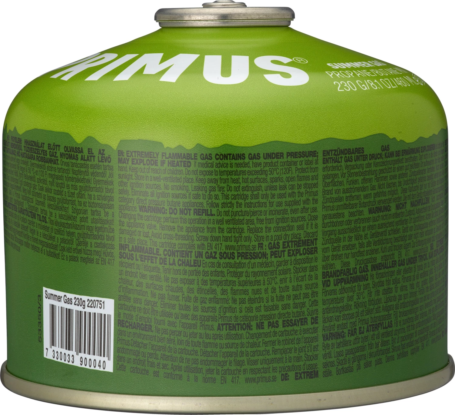 Primus Summer Gas 230g 2 Primus Summer Gas 230g - Billede 2