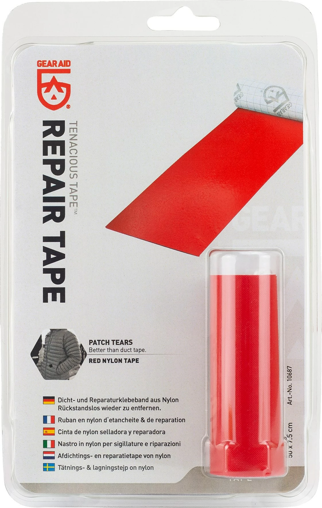 GEAR AID Tenacious™ Red Repair Tape 1 GEAR AID Tenacious™ Red Repair Tape