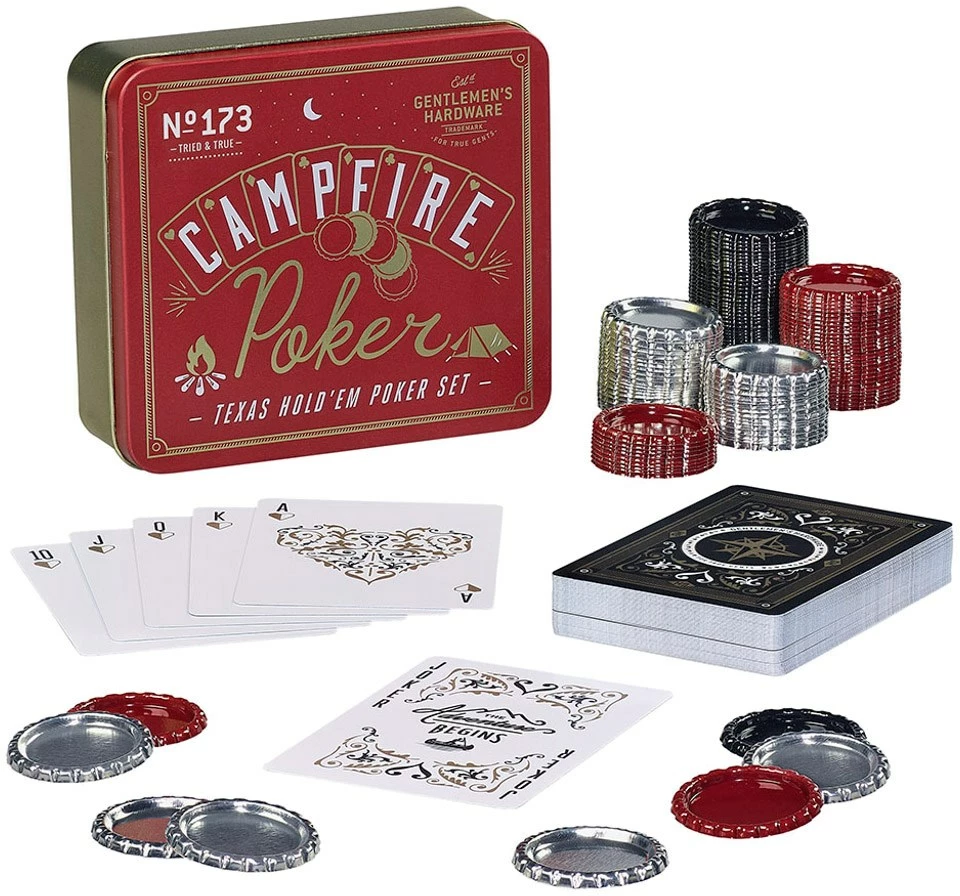 Gentlemen's Hardware Campfire Texas Hold 'Em Poker Set 1 Gentlemen's Hardware Campfire Texas Hold 'Em Poker Set