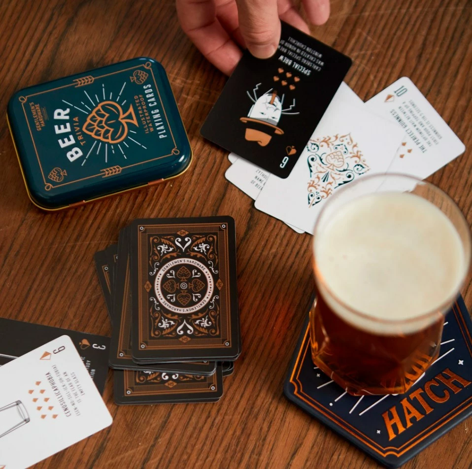 Gentlemen's Hardware Beer Trivia Waterproof Playing Cards 5 Gentlemen's Hardware Beer Trivia Waterproof Playing Cards - Billede 5